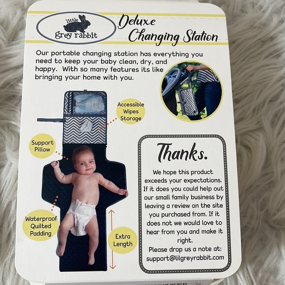 Little Grey Rabbit Deluxe Changing Station The Luxury Of Home On The Go NEW - Picture 8 of 12